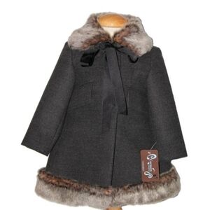Wool coat for girl